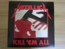 METALLICA - Kill 'Em All  Korea Vinyl LP 1990 INSERT