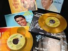 Elvis Presley Golden Singles Vol. I - 2 with nice picture sleeves, gold vinyl 