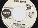 CINDY SCOTT I Love You Baby  northern soul 45 girl group r&b LISTEN