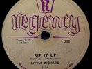 Little Richard RIP IT UP + READY TEDDY 78 RPM Rockabilly R&B CDN REGENCY 1957