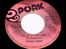 THE YOUNG MODS  To Say I Love Her  RARE OHIO SWEET SOUL 45 on PORK *HEAR*