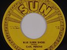CARL PERKINS: Blue Suede Shoes / Honey Don’t SUN 234 Super VG+ Rockabilly 45