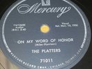 PLATTERS One in a Million /On My Word of Honor 10