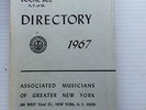 1960 American Federation of Musicians Local 802 Directory -  Research Tool