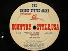US Army Country Style USA With Jim Reeves & Webb Pierce LP