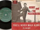 GERRY & PACEMAKERS YOU`LL NEVER WALK ALONE SWEDISH 45+PS 1963 BEAT LIVERPOOL FC