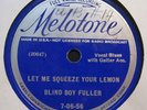 Rare BLUES 78-BLIND BOY FULLER 