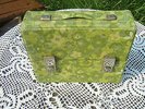 Rare Vintage Retro Green Flower Power Audio Cassette Storage Case / Box