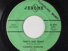 Blues 45 - Clarence Johnson & his Tom Cats - That's Not Right - Jerome - mp3
