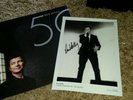 RICK ASTLEY 50 VINYL LP & SIGNED PHOTO