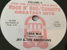 Jay & The Americans  CARA MIA / Patsy Cline  I FALL TO PIECES -78rpm / ROCK