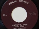 JIMMY TENDER HART-I NEED YOU BABY /I DARE YOU BABY ON KELDEN R&B 45
