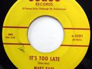 MARY KAYE & DELL VIKINGS 45 It's Too Late Understand VG++ Doo Wop e7956