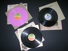 Three UK Led Zeppelin IV rare vinyl LP's.. Asylum,Top (transitional) and Lilac.