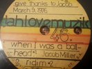 Jacob Miller When I Was A Bald Head Orig Tubbys 10