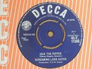 SCREAMING LORD SUTCH - JACK THE RIPPER Decca 45 11598 EX RGM Sound