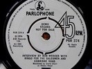 RINGO STARR Interview by Bob Mercer / Only You PARLOPHONE PROMO Beatles 45 7”