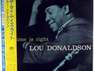 LOU DONALDSON-THE TIME IS RIGHT-MINT RECORD, UNPLAYED, WITH INSERT, OBI