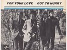 YARDBIRDS For Your Love RARE Sweden Denmark 45 BLUE SLEEVE VARIANT garage HEAR