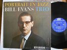 Bill Evans Trio Portrait in jazz LaFaro-Motian Riverside DG blue original