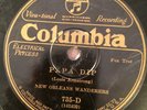 Columbia 735D NEW ORLEANS WANDERERS Dodds, PAPA DIP hot hot 1926 78 rpm VG