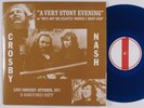 DAVID CROSBY & GRAHAM NASH Live Concert October, 1971 2XLP NM blue vinyl