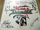 King Diamond orig. Autogramm + Band Autograph. Vinyl 12