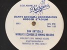 DON DRYSDALE WORLD'S SCORELESS INNING RECORD LP Los Angeles Dodgers Vince Scully