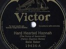Belle Baker, Hard Hearted Hannah, Victor 19436, Bat Wing, 10