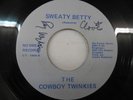 COWBOY TWINKIES Sweaty Betty RARE 45 Power Pop M signed Curtis Roblaine, Hubbard