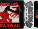 METALLICA Kill 'Em All LP 1983 Elektra E1 60766 with custom inner sleeve, CLEAN