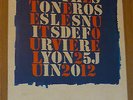 THE STONE ROSES Lyon june 2012 gig lithograph poster #23/50 ONE-OFF BARGAIN