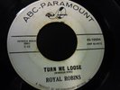 Royal Robins-Turn me Loose /The Country Fool 45 rare promo northern soul