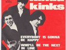 KINKS Everybody Is Gonna Be Happy RARE M- Denmark 45 UNIQUE danish ps MOD GARAGE