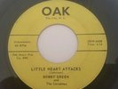RARE ROCKABILLY 45 RECORD BOBBY GREEN and THE CORVETTES LITTLE HEART ATTACKS VG-