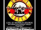 Guns N Roses live concert Wembley London 31st August 1991 A4 size poster print