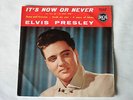 RARE FRENCH EP ELVIS PRESLEY/IT'S NOW OR NEVER/RCA 75.619/RARE BANDEAU ROUGE