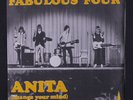 FABULOUS FOUR: Anita / Sitting In The Grass 45 (Sweden, PS w/ tiny tear) rare R