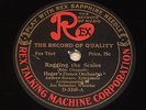 REX #5248- Ragtime 78 vertical cut Hager's Dance Orchestra -