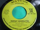 Rare Psych Rock Promo 45 : Autosalvage   Rampant Generalities   RCA 47-9506