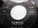 BEACH BOYS 45 from 1961 SURFIN / LUAU on 1st CANDIX no ERA dist on label e8459