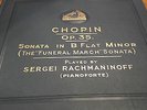 CHOPIN SONATA IN B FLAT MINOR OP35 THE FUNERAL MARCH SONATA SERGE RACHMANINOFF