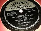 WILLIE DIXON : WALKING THE BLUES / CRAZY FOR MY BABY. 78rpm (1956)