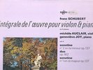  MICHELE AUCLAIR/JOY Schubert Violin Music Vol II ERATO STE 50137 drs