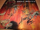 SIGNED by TOM - JEFF - KERRY - DAVE     SLAYER - HELL AWAITS  roadrunner holland
