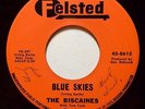 THE BISCAINES Blue Skies/Menagerie FELSTED 8615 Soul/SURF/INSTRO Zappa VG++/NM
