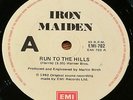 IRON MAIDEN:Run To The Hills/Total Eclipse. RARE Aussie/OZ  7