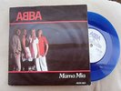 ABBA  BLUE VINYL 7 INCH SINGLE MAMA MIA