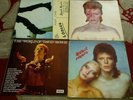 David Bowie, 4 vinyl LPs,  Aladdin Sane, Lodger, World of David Bowie, Pin Ups.