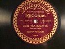 78-AUTOGRAPH 5000-MILTON CHARLES -YESTERDAYS /SERENADE -E+-  1924  ELECTRIC